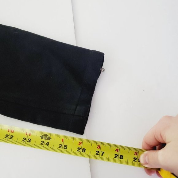Theory Pants Skinny Ankle Zip Front Pocket Work Career Lady-like Stretch Black 6 - Picture 12 of 12